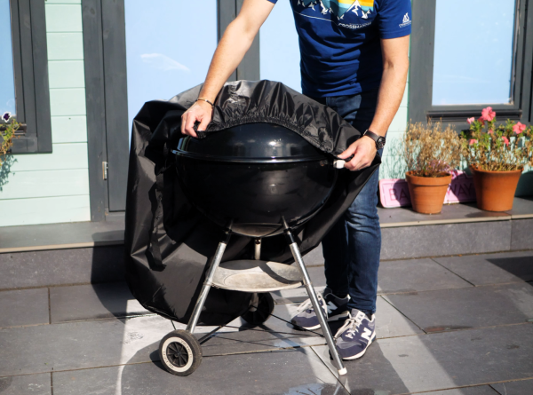 BBQ Barbecue Cover Kettle Waterproof Breathable Quality Protection Bungee Round